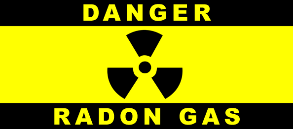 Radon Gas Warning Sign